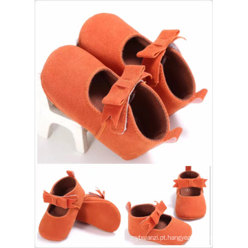 Verão Sweet Baby Girl Princesa Estilo Criança Crianças Bowknot Infantil PU Anti-skid Baby Shoes